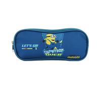 Trousse scolaire - Les Minions - 2 compartiments - Bleu - Zippée - Garçon