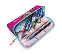 Trousse Scolaire - MAPED - Barbie - Personnalisable - Réversible - Ouverture XXL