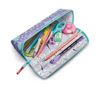 Trousse Scolaire - Maped - Pastel papillon paillette - 1 compartiment - Zippée - Tissu synthétique