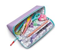 Trousse Scolaire - Maped - Réversible - 1 Côté A Colorier - Pastel violet Paillette - Zippée