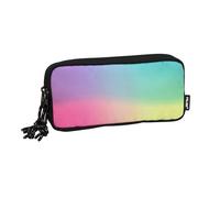 Trousse scolaire - Milan - Sunset - Noir-Violet-Turquoise - 3 compartiments - Zippée