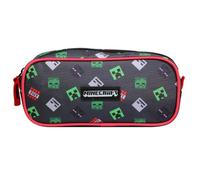 Bagtrotter Trousse Scolaire rectangulaire Minecraft Noir
