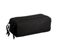 Trousse - Scolaire - Noir - Rectangulaire - 3 compartiments - School