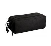 Trousse - Scolaire - Noir - Rectangulaire - 3 Compartiments - School