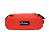 Trousse scolaire ovale plumier offshore rouge TU