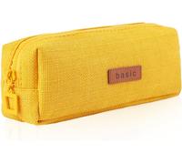 Trousse Scolaire Pencil Case Grande Capacité Sac A Crayons Stationnaire Pochette Pen Pencil Cases Trousse À Crayons Scolaire Filles Garcon Pencil Holder (Gingembre Jaune)