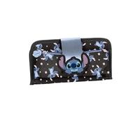 Trousse Scolaire Pliable Stitch Disney Noire Fleurie