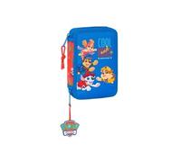 Trousse scolaire pour enfant - - 29 outils inclus - 12,5x4x19,5 cm - Rouge - Bleu - Polyester - Fermeture éclair