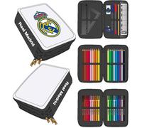 Trousse scolaire - Real Madrid - Triple compartiment avec accessoires