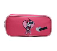 Trousse scolaire rectangulaire Disney Minnie Coeur Rose Bagtrotter Rose