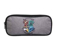 Trousse scolaire rectangulaire harry potter gris TU