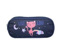 Trousse scolaire rectangulaire lili lou bleu TU
