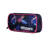 Trousse scolaire rectangulaire offshore hibiscus bleu TU