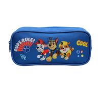 Bagtrotter Trousse scolaire rectangulaire Pat'Patrouille zippée 1 compartiment Bleue