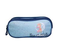 Trousse scolaire - BAGTROTTER - Phileas - 2 compartiments - Bleu - Zippée