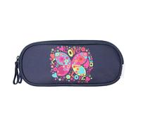 Bagtrotter - Phileas - Trousse Scolaire Rectangulaire - Marine - 2 Compartiments Zippés - 23x7x10cm - Matière Polyester - Accessoire et Papeterie Scolaire MARINE G