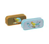 Trousse scolaire rectangulaire Viquel 1 compartiment Funny Dino Modèle aléatoire