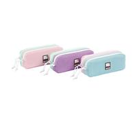 Trousse scolaire rectangulaire Viquel 2 compartiments Teknik Pastel Modèle aléatoire