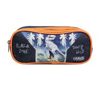 Trousse scolaire rectangulaire vorax dinosaure bleu TU