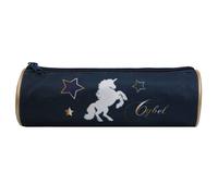 Trousse scolaire ronde cybel bleu TU