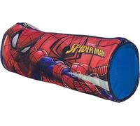 Trousse scolaire, ronde - Dimensions: 23 x 8 cm (Trousse Spiderman rouge)