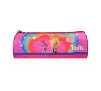 Trousse scolaire ronde Les Trolls Rose