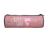 Trousse scolaire ronde lili lou plumes rose TU