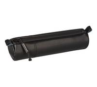Trousse Scolaire - Ronde - Noir - Imitation Cuir - 20 X 4,5 Cm - Brunnen