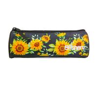 Trousse scolaire ronde offshore tournesols noir TU