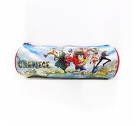 LA Plume Doree - 1 Trousse Fourre-Tout Rond One Piece - Dimension 22 x 8 cm - Fermeture Zippée - 1 Compartiment