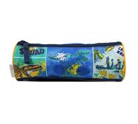 Trousse Scolaire Ronde Phileas Dinosaure Bleu TU