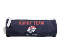 Trousse scolaire ronde phileas rugby bleu TU