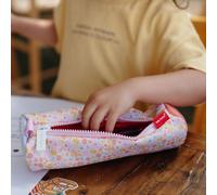 Trousse scolaire ronde Retro Flowers