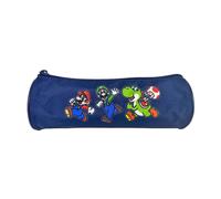 Trousse scolaire ronde super mario bleu TU