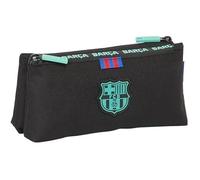 Trousse Scolaire - Safta - F.C. Barcelona - 3ème Équipe - 22 X 8 X 10 Cm - Couleur Noire
