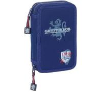 HARRY POTTER CAPTAIN - Trousse scolaire pour enfant, avec 29 outils inclus, idéale pour les enfants de 5 à 14 ans, confortable et polyvalente, qualité et résistance, 12,5 x 4 x 19,5 cm, bleu marine,