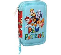 Trousse Scolaire - SAFTA - Pat' Patrouille - Bleu Rouge - 28 Accessoires - 12.5x19.5x4 cm