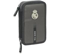 Trousse scolaire - SAFTA - Real Madrid 3ème équipe 24/25 - 29 outils inclus - Enfant 5-14 ans - Bleu Multicolore