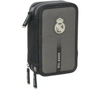 Trousse scolaire - SAFTA - Real Madrid 3ème équipe 24/25 - 37 outils inclus - Enfant 5-14 ans - Zippée Multicolore
