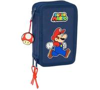 SAFTA - Trousse - triple, 37 pcs - Super Mario "Trick"