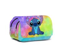 Trousse Scolaire, StitchTrousse, Fourre- Étui à Crayons pour Filles et Garçons, Grande Capacité,21 x 7 x 5 cm