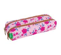 Trousse scolaire - TANN'S - Aurore - Double compartiment zippé - Rose - Matière recy