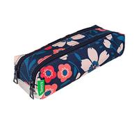 Tann's - Trousse Double Les Fantaisies Floriane Multicolore - Imprimé Fleuri et détails Argent - Fourre-Tout Scolaire Fille 2 Compartiments - Toutes Classes