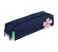Trousse scolaire - TANN'S - Hortense - double compartiment zippé - fabriquée à partir de bouteilles recy s - 23x6x9 cm