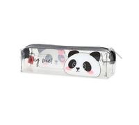 Trousse Scolaire Transparente Panda - Transparent