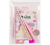 Trousse scolaire trousse à crayons cahier stylo 2 mini surligneurs crayons gomme taille-crayon