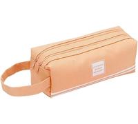 Trousse Scolaire, Trousse À Crayons Grande Capacité, Étui À Crayons Portable Double Couche, Étui À Crayons Pour Garçons, Filles, Enfants, École, Sac De Papeterie Multi-Fonctions Pour Stylos (Rose)
