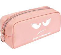 Trousse Scolaire, Trousse À Crayons, Sac À Crayons, École Single Trousse, Trousse À Maquillage Pour L'école Et Le Bureau (Rose Don't Touch)[Z57]