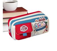 Trousse Scolaire,Trousse D'Écolier Esthétique | Sac à Stylo Rétro Grande Capacité Zippé pour Fournitures Crayons Feutres Enseignantes Voyage Femmes - Pour Dessin, Crayons De Couleur, Maquillage, Marqu