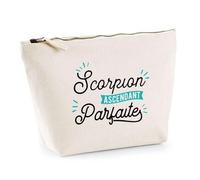 Trousse Scorpion Ascendant Parfaite | Pochette Toilette Maquillage | Idée Cadeau Zodiaque Astrologie Horoscope Jeu de Mots Humour Original Noël Anniversaire Astrologue